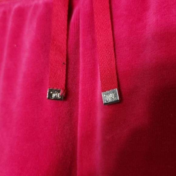 Iconic Juicy Couture Plus Size 1X Velour Track Pants Hot Pink Y2K Barbiecore - Picture 3 of 11